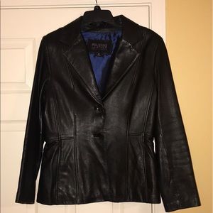 Black Leather Jacket-Excellent condition
